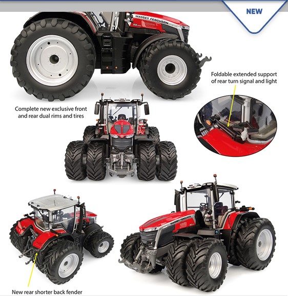Massey Ferguson 9S.425 met Dubbellucht - 1:32